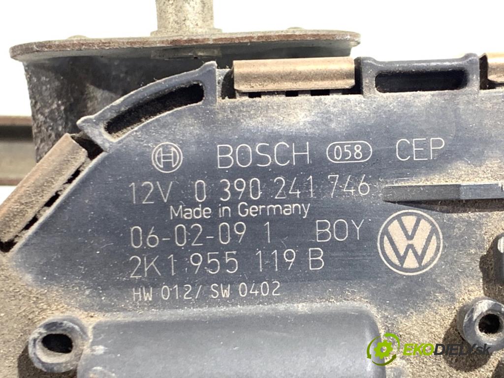 VW TOURAN nadwozie wielkoprzestrzenne (MPV) 2006 77 kW 1.9 TDI 1896 Mechanizmus stieračov predný 2K1955119B (Motorček stieračov predný)