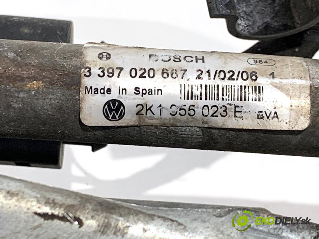 VW TOURAN nadwozie wielkoprzestrzenne (MPV) 2006 77 kW 1.9 TDI 1896 Mechanizmus stieračov predný 2K1955119B (Motorček stieračov predný)