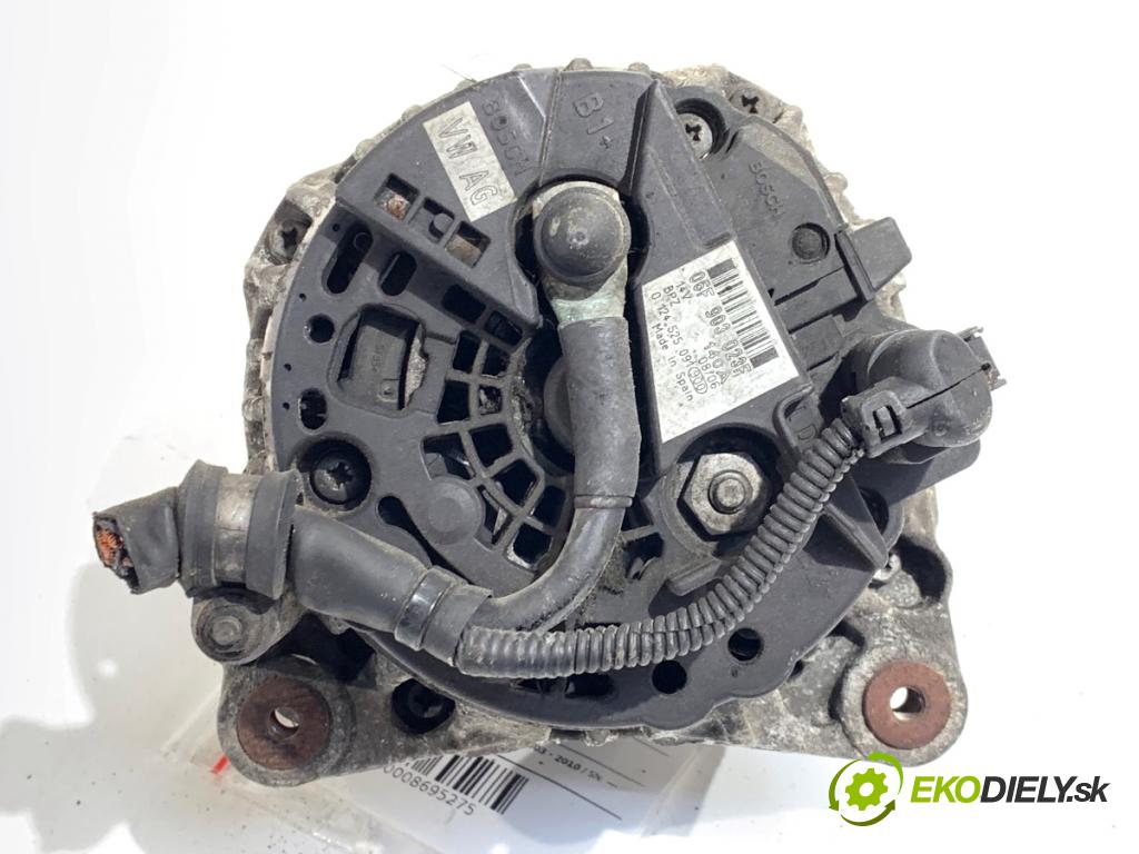 VW TOURAN nadwozie wielkoprzestrzenne (MPV) 2006 77 kW 1.9 TDI 1896 Alternátor 06F903023F (Alternátor)