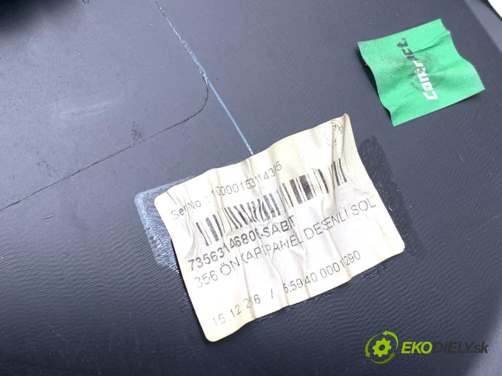 FIAT TIPO sedan 2016 70 kW 1.4 (356SXA1B) 1368 čalúnenie Dvere ľavy predný