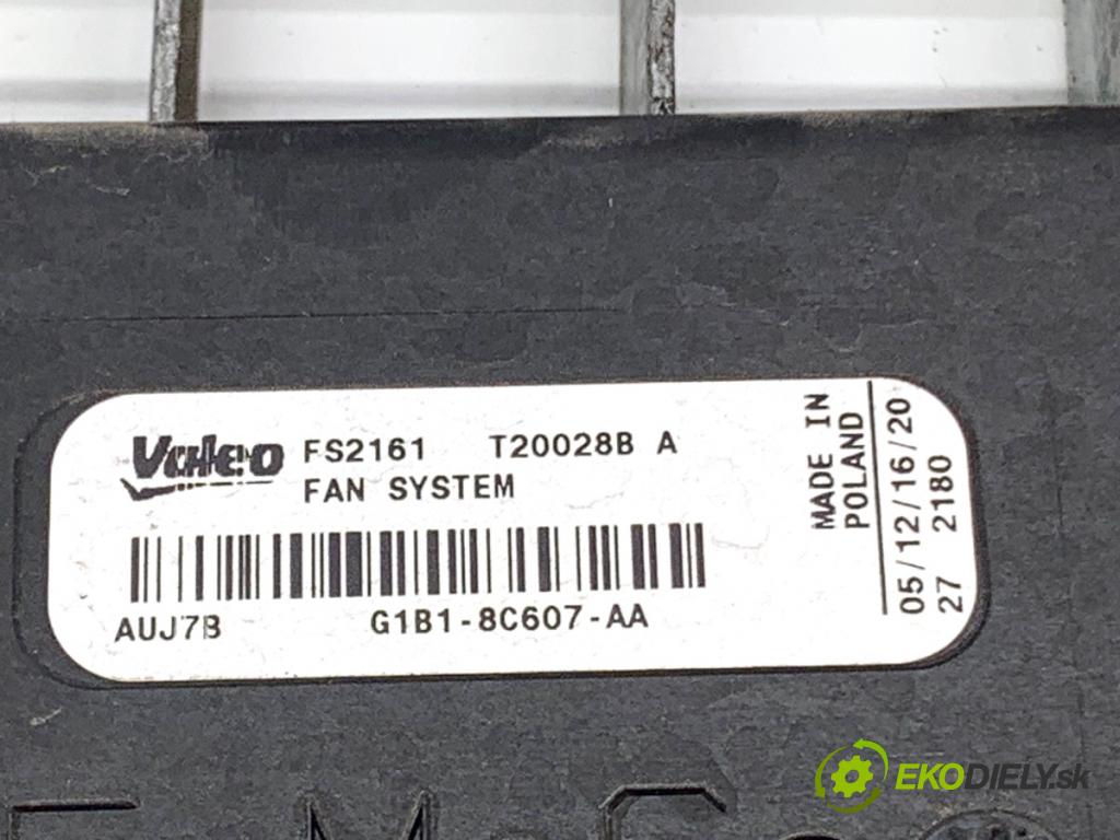 FORD FIESTA MK7 liftback 2016 44 kW 1.25 1242 ventilátor chladiče G1B1-8C607-AA (Ventilátor)