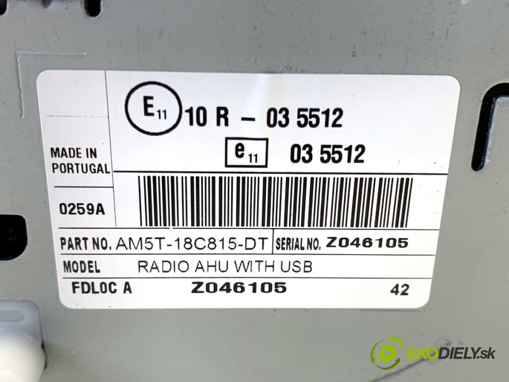 FORD FIESTA MK7 liftback 2016 44 kW 1.25 1242 RADIO AM5T-18C815-DT (Audio zariadenie)