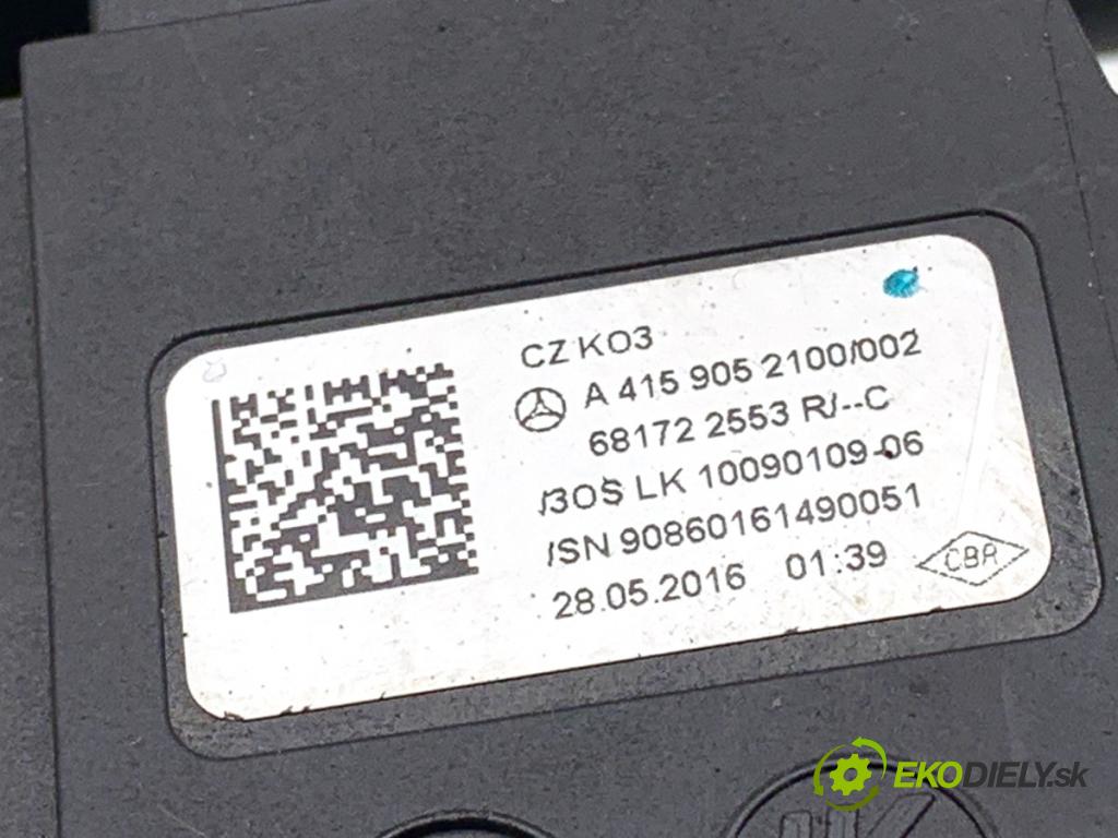 MERCEDES-BENZ CITAN Nadwozie pełne/minivan 2016 81 kW 111 CDI (415.603, 415.605) 1461 přepínač kombinovaný A4159052100 (Páčky pod volantem)