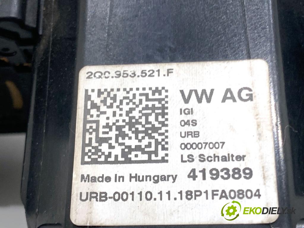 SKODA FABIA III liftback 2018 55 kW 1.0 999 Prepínač kombinovaný 2Q0953502A (Prepínacie páčky pod volantom)