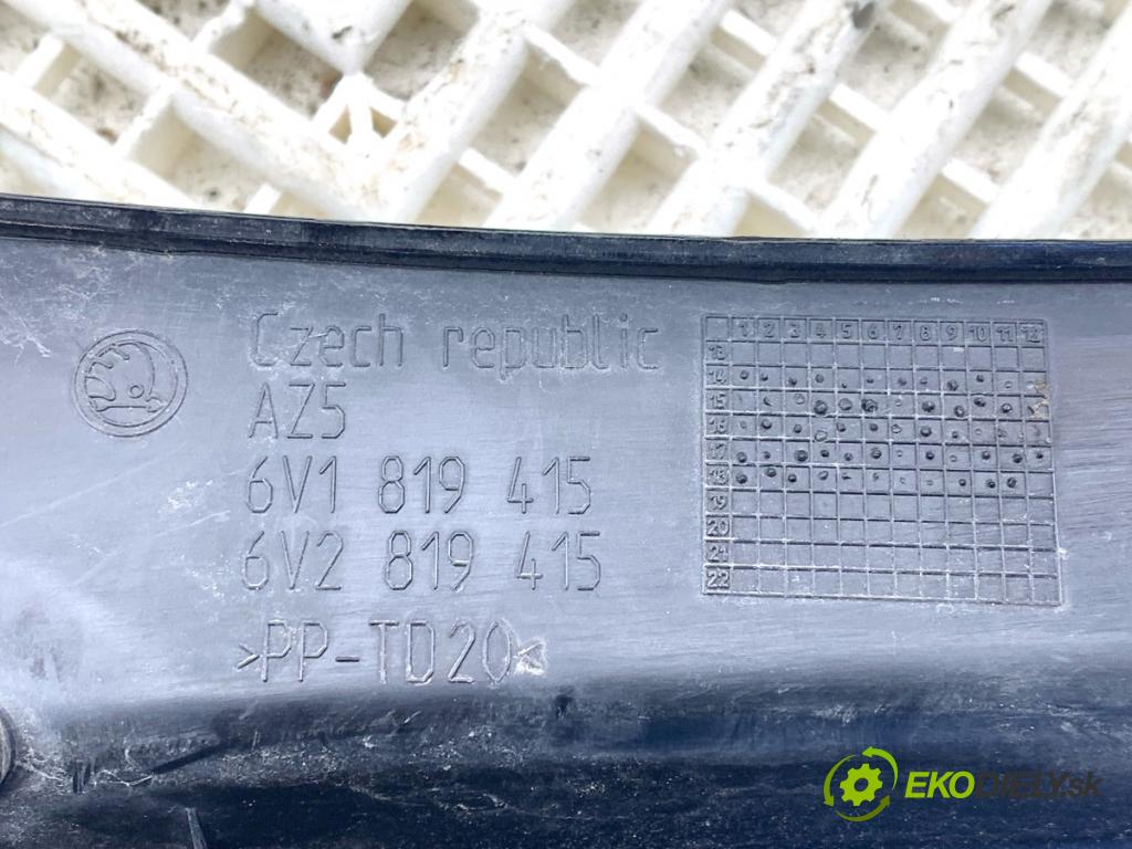 SKODA FABIA III liftback 2018 55 kW 1.0 999 torpédo plast pod čelní okno levé 6V1819415