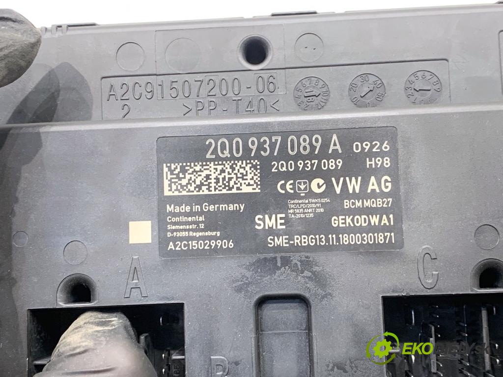 SKODA FABIA III liftback 2018 55 kW 1.0 999 Modul BCM 2Q0937089A (Riadiaca jednotka ostatné)