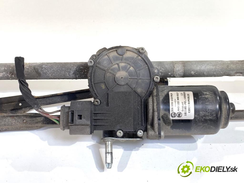 SKODA FABIA III liftback 2018 55 kW 1.0 999 Mechanizmus stieračov predný 5JB955113 (Motorček stieračov predný)