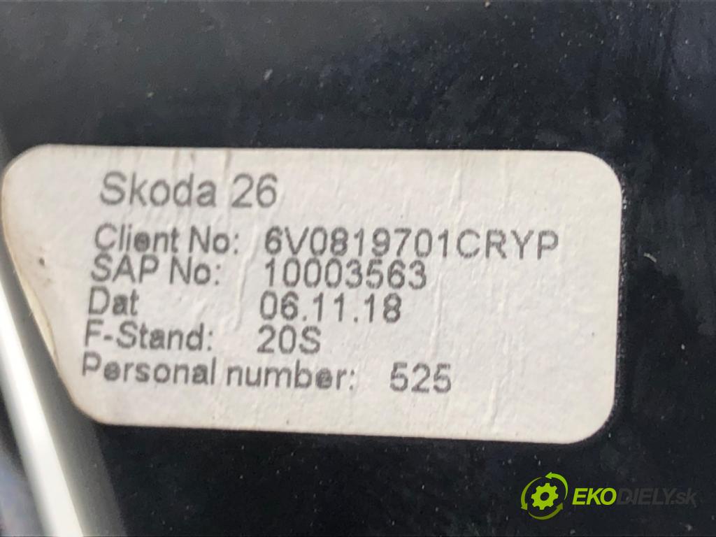 SKODA FABIA III liftback 2018 55 kW 1.0 999 mří topení levý přední část 6V0819701