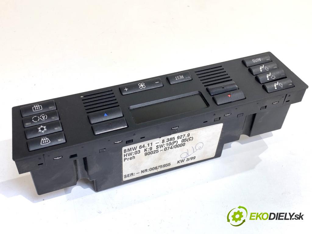 BMW E39 sedan 2000 110 kW 520 i 1990 Panel ovládaní topení 8385927 (Páčky pod volantem)