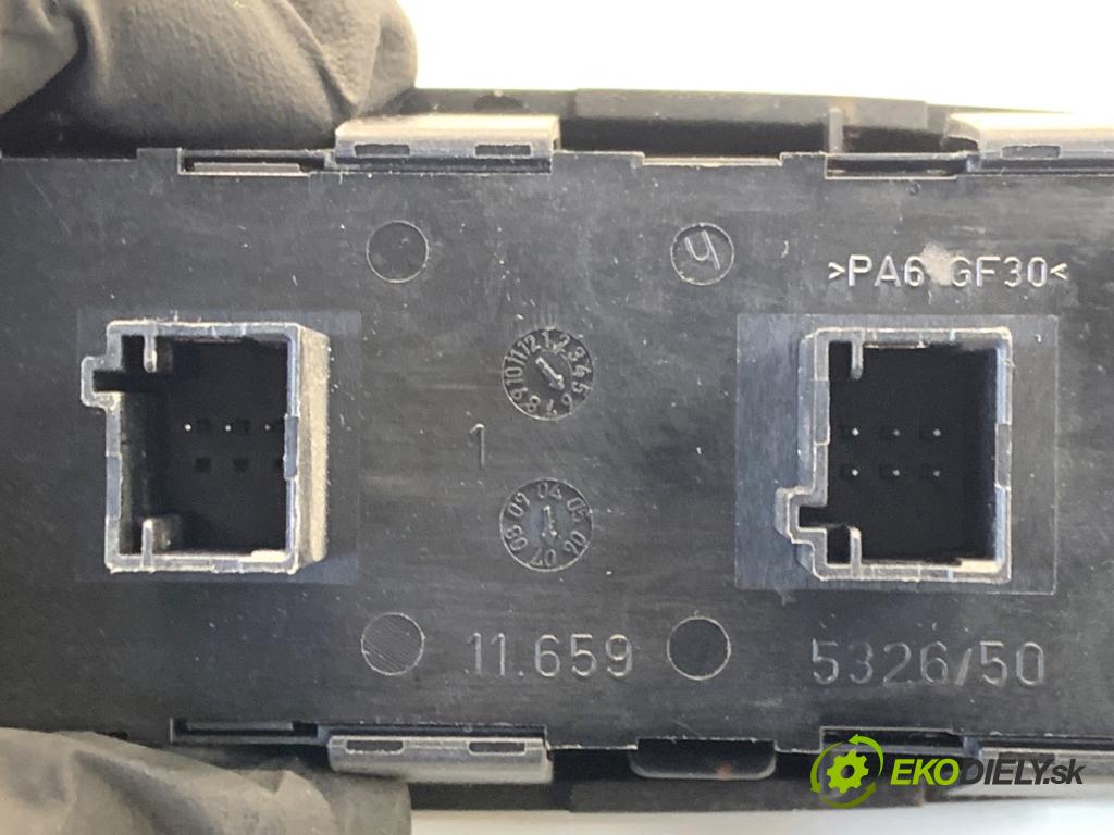 CITROEN C4 PICASSO I nadwozie wielkoprzestrzenne (MPV) 2007 82 kW 1.6 HDi 110 1560 Prepínač okien  (Prepínacie páčky pod volantom)