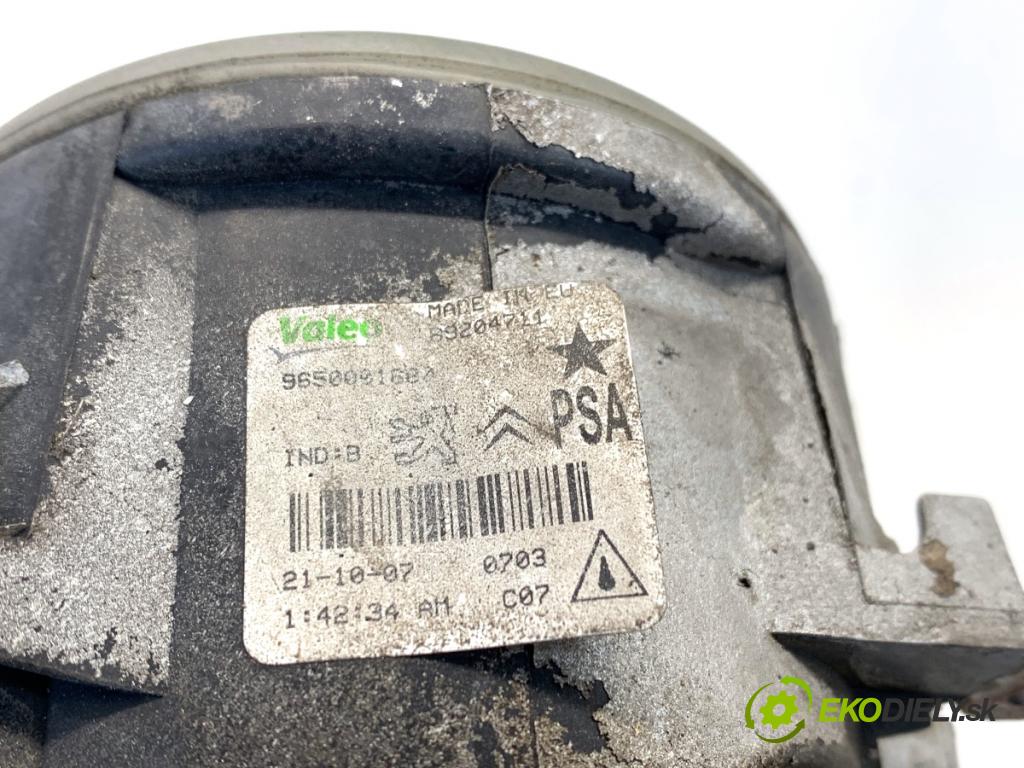 CITROEN C4 PICASSO I nadwozie wielkoprzestrzenne (MPV) 2007 82 kW 1.6 HDi 110 1560 hmlové svetlo, hmlovka levý přední část 9650001680