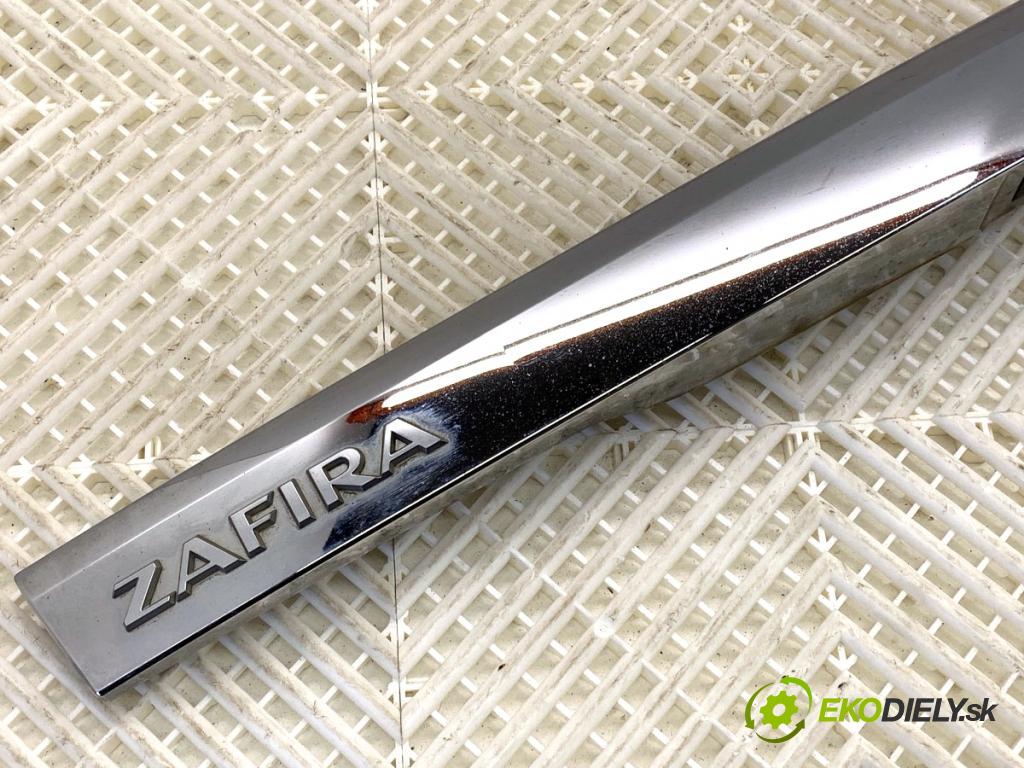 OPEL ZAFIRA B nadwozie wielkoprzestrzenne (MPV) 2006 103 kW 1.8 (M75) 1796 lišta dveří zadní část