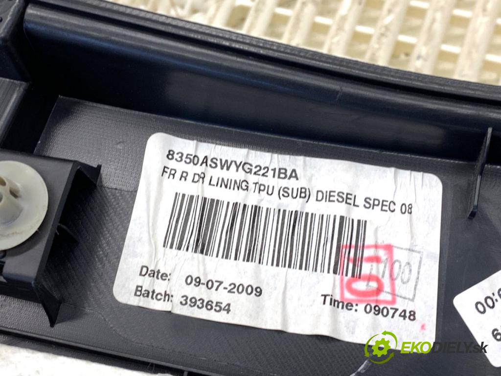 HONDA CR-V III SUV 2009 103 kW 2.2 i-CTDi 4WD (RE6) 2204 čalúnenie Dvere pravy predný
