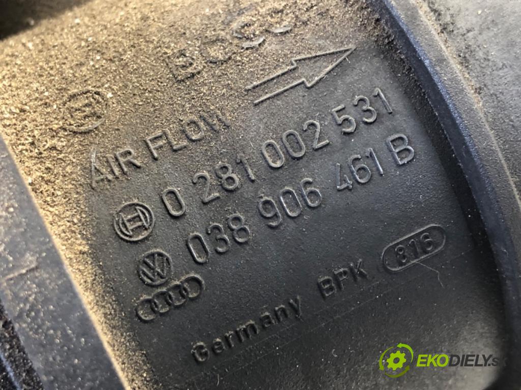 AUDI A4 B6 Kombi 2003 74 kW 1.9 TDI 1896 váha vzduchu 038906461B (Snímač hmotnosti vzduchu)