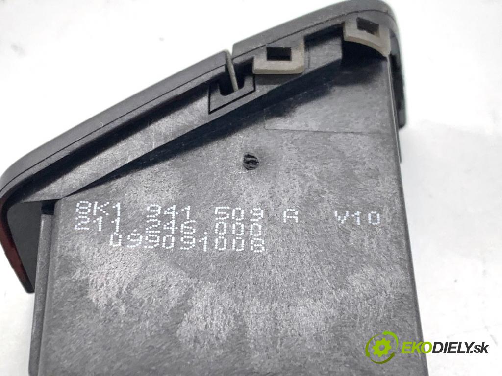 AUDI A4 B8 Kombi 2009 118 kW 1.8 TFSI 1798 Spínač svetiel výstražných (núdzových) 8K1941509A (Prepínacie páčky pod volantom)