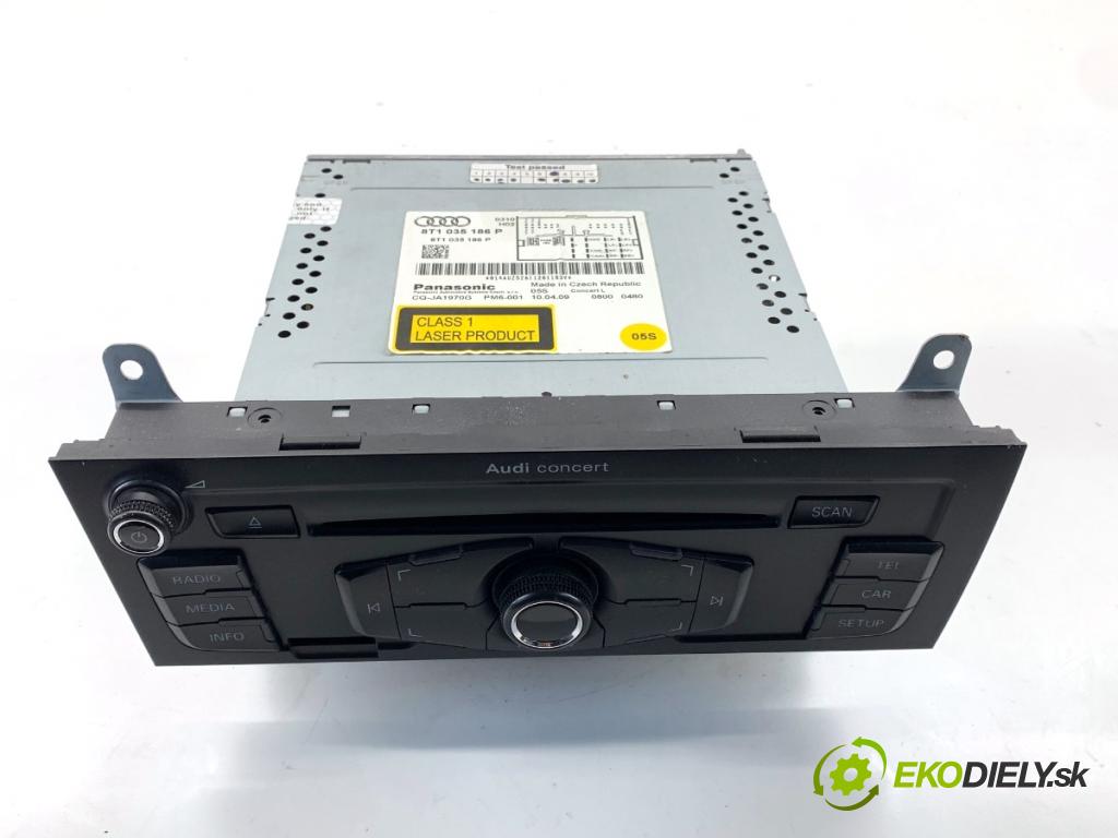 AUDI A4 B8 Kombi 2009 118 kW 1.8 TFSI 1798 RADIO 8T1035186P (Audio zařízení)