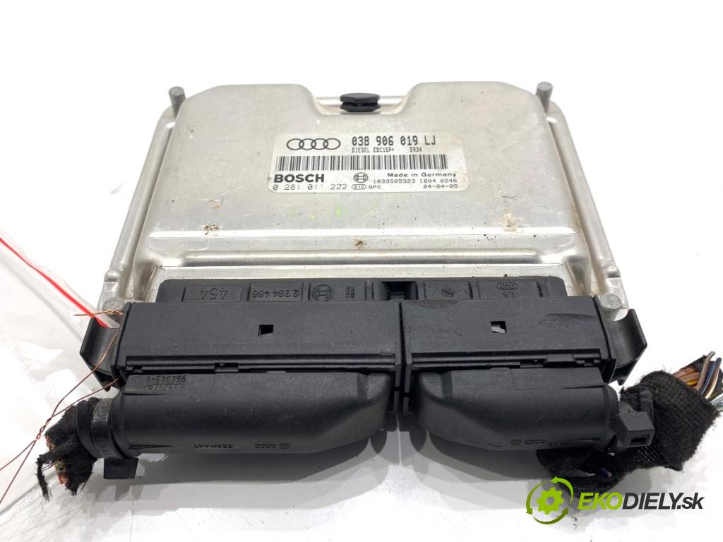 AUDI A4 B6 sedan 2003 96 kW 1.9 TDI 1896 řídící jednotka motora 038906019LJ (Řídicí jednotka)