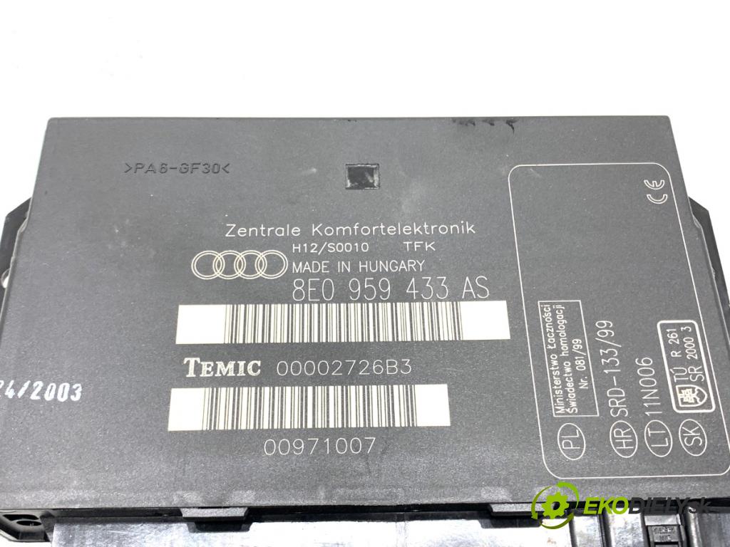 AUDI A4 B6 sedan 2003 96 kW 1.9 TDI 1896 Modul komfortu 8E0959433AS (Modul komfortu)