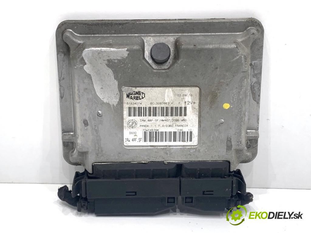 FIAT PANDA II liftback 2010 40 kW 1.1 (169.AXA1A) 1108 riadiaca jednotka Motor 51834074 (Riadiaca jednotka)