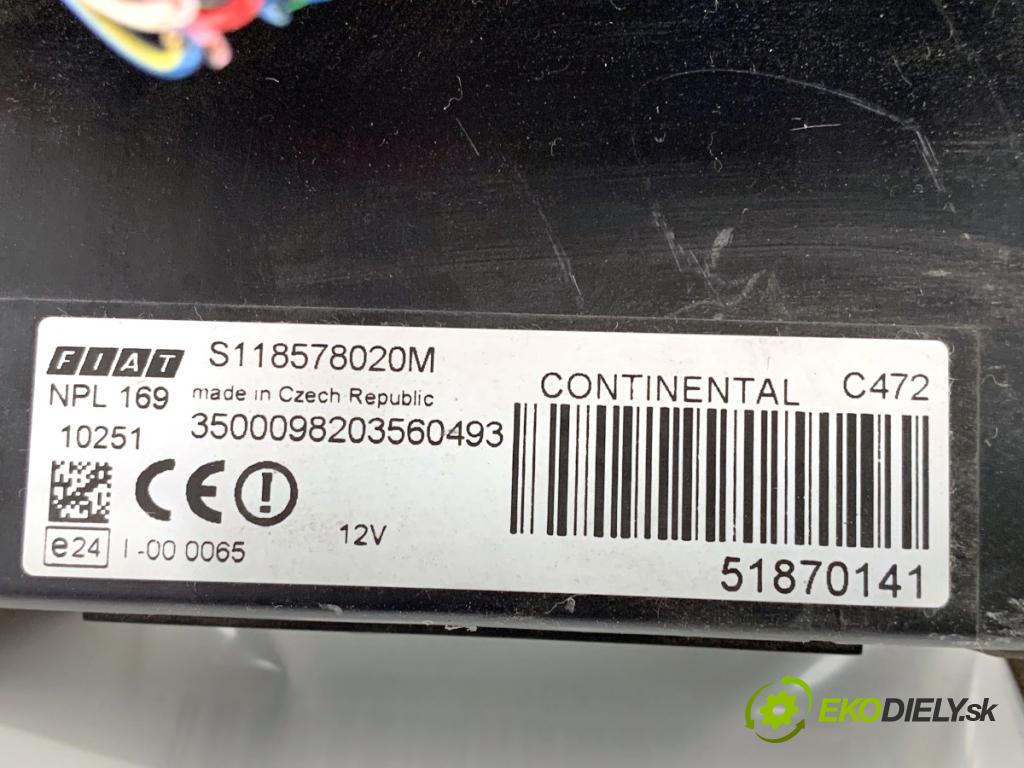 FIAT PANDA II liftback 2010 40 kW 1.1 (169.AXA1A) 1108 Modul BSI 51870141 (Poistková skrinka)