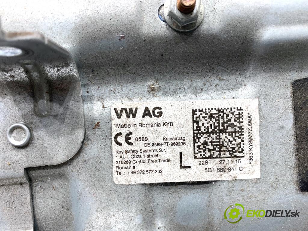 SKODA OCTAVIA III Kombi 2015 110 kW 2.0 TDI 1968 AirBag koleno: 5G1880841C