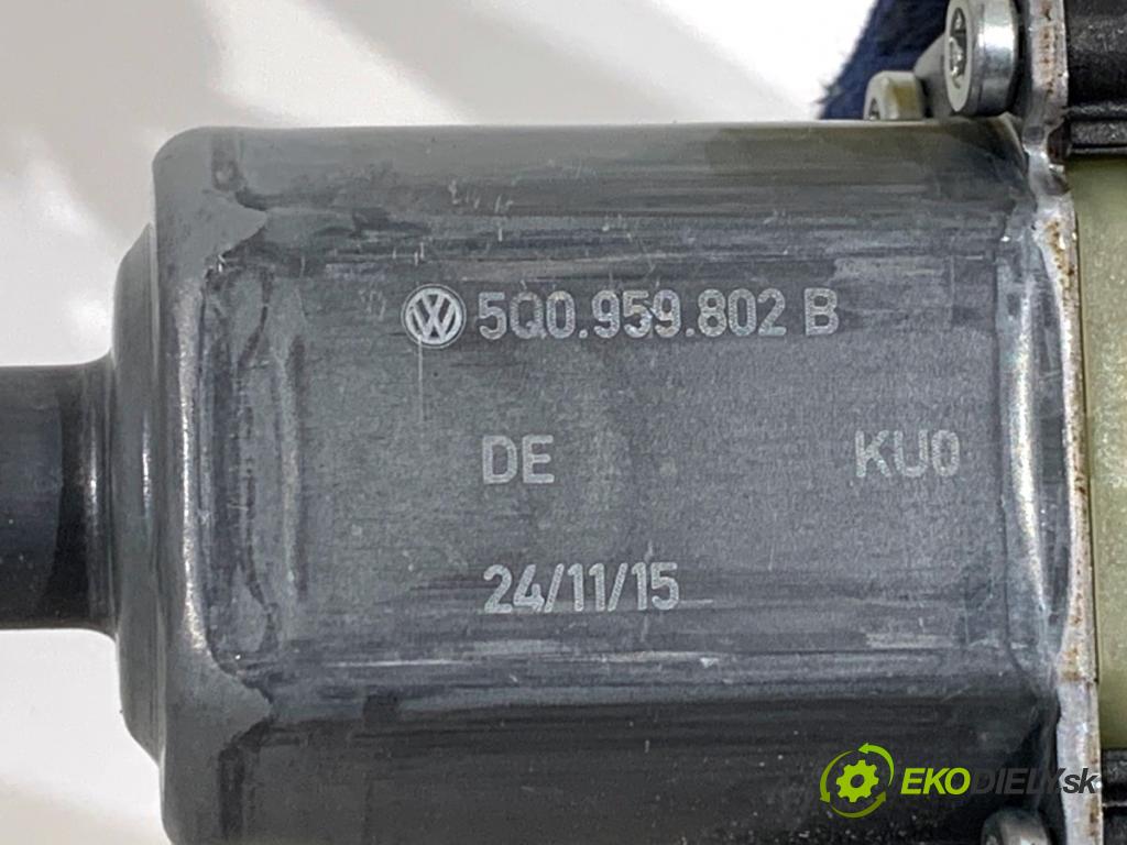 SKODA OCTAVIA III Kombi 2015 110 kW 2.0 TDI 1968 Mechanizmus okna pravy predný 5Q0959802B 5E0837462