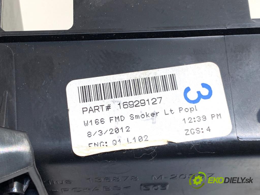 MERCEDES-BENZ KLASA GL SUV 2012 190 kW GL 350 CDI / BlueTec 4-matic (166.823, 166.824) 2987 Držiak na nápoje 16929127 (Držiak (úchyt) na nápoje)