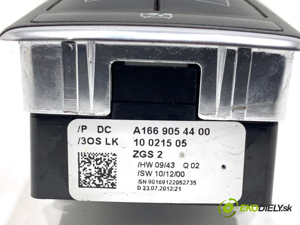 MERCEDES-BENZ KLASA GL SUV 2012 190 kW GL 350 CDI / BlueTec 4-matic (166.823, 166.824) 2987 Prepínač okien A1669054400 (Prepínacie páčky pod volantom)