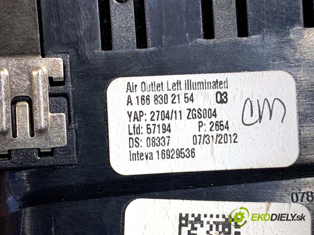 MERCEDES-BENZ KLASA GL SUV 2012 190 kW GL 350 CDI / BlueTec 4-matic (166.823, 166.824) 2987 Mriežky kúrenia ľavy predný A1668300154