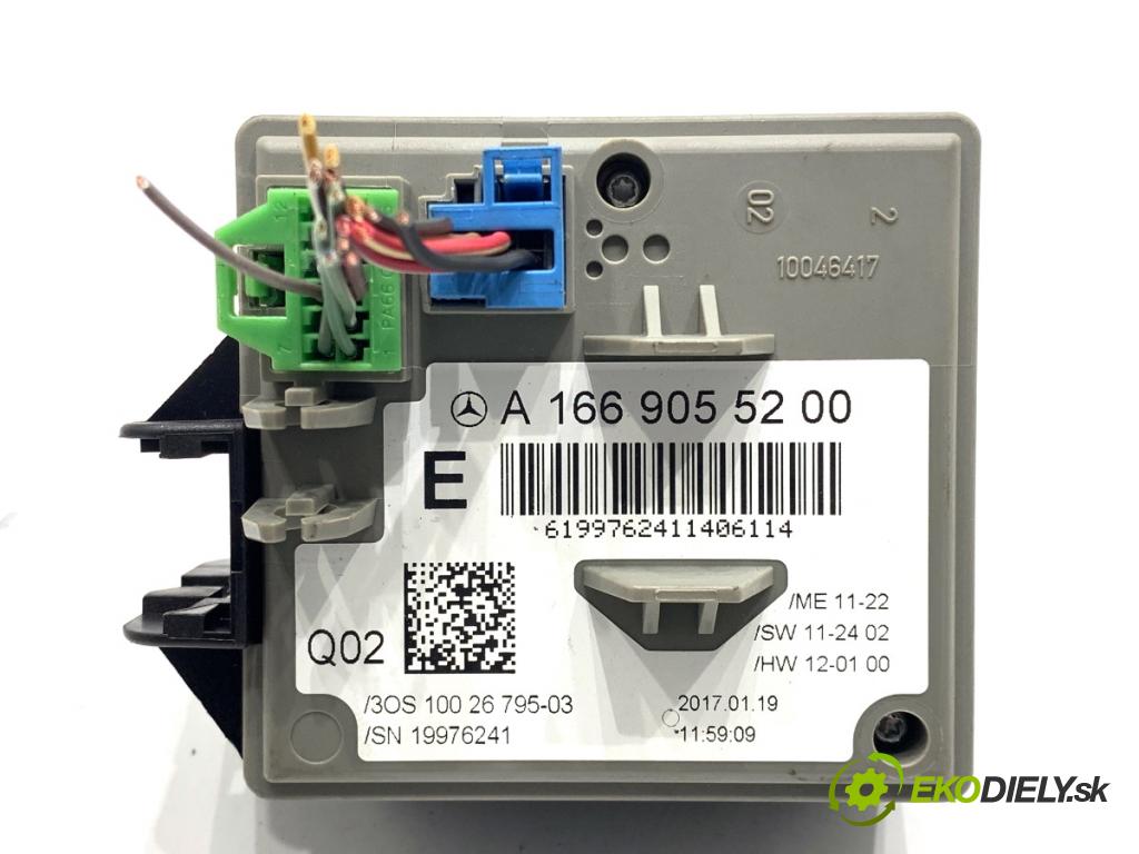 MERCEDES-BENZ KLASA GL SUV 2012 190 kW GL 350 CDI / BlueTec 4-matic (166.823, 166.824) 2987 vypínač ZAPALOVANIE: START/STOP A1669055200