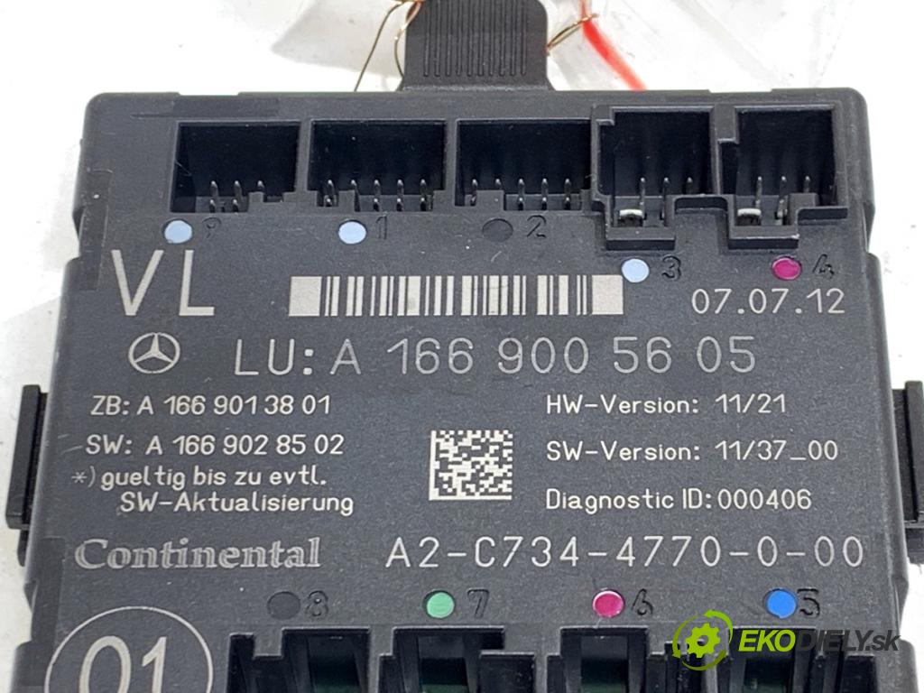 MERCEDES-BENZ KLASA GL SUV 2012 190 kW GL 350 CDI / BlueTec 4-matic (166.823, 166.824) 2987 Modul Dvere predný ľavy A1669005605