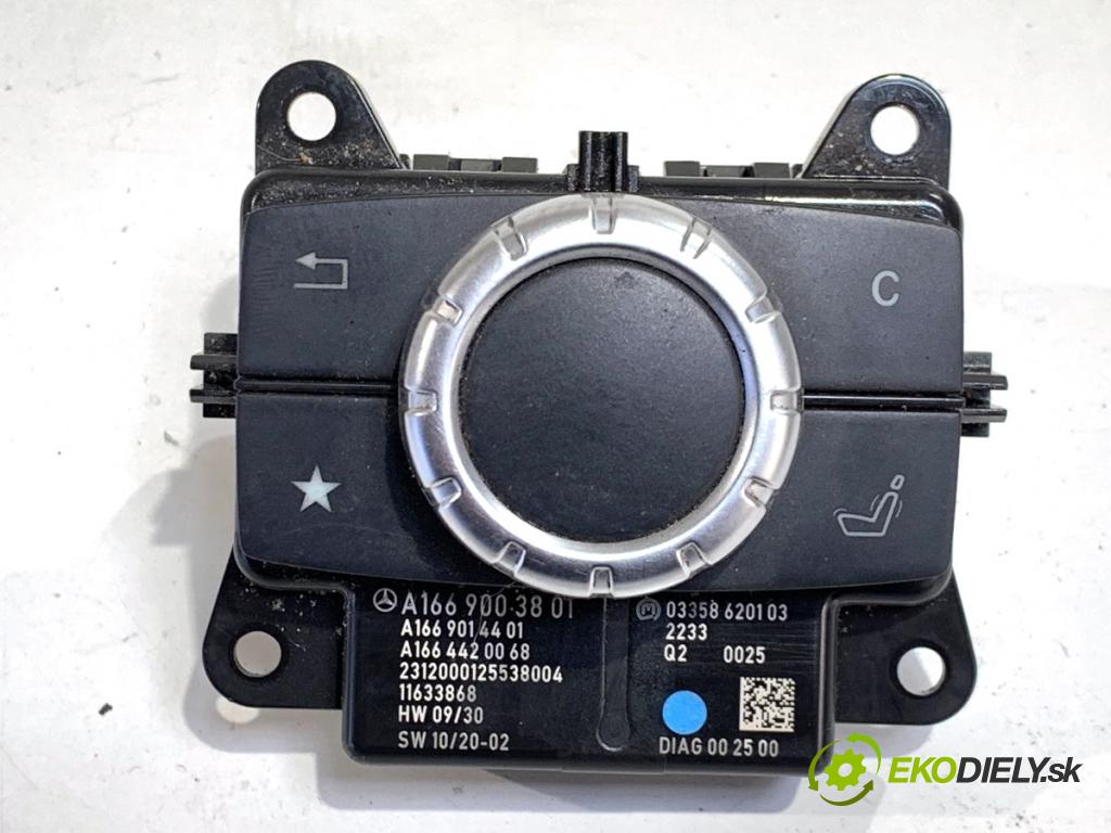 MERCEDES-BENZ KLASA GL SUV 2012 190 kW GL 350 CDI / BlueTec 4-matic (166.823, 166.824) 2987 Panel přepínač A1669003801