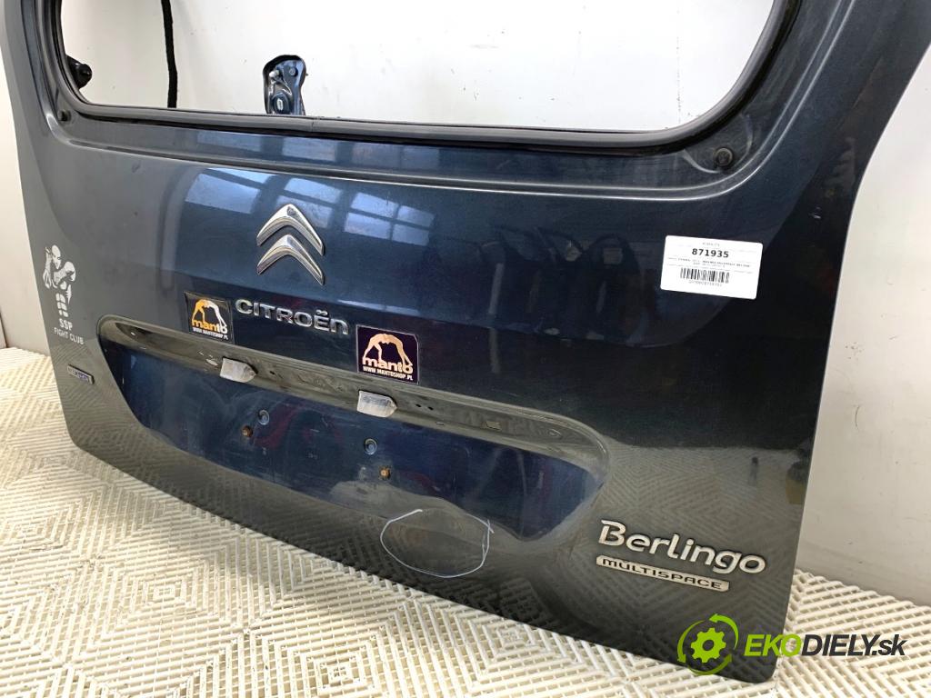 CITROEN BERLINGO II nadwozie wielkoprzestrzenne (MPV) 2016 73 kW 1.6 BlueHDi 100 1560 kapota zad
