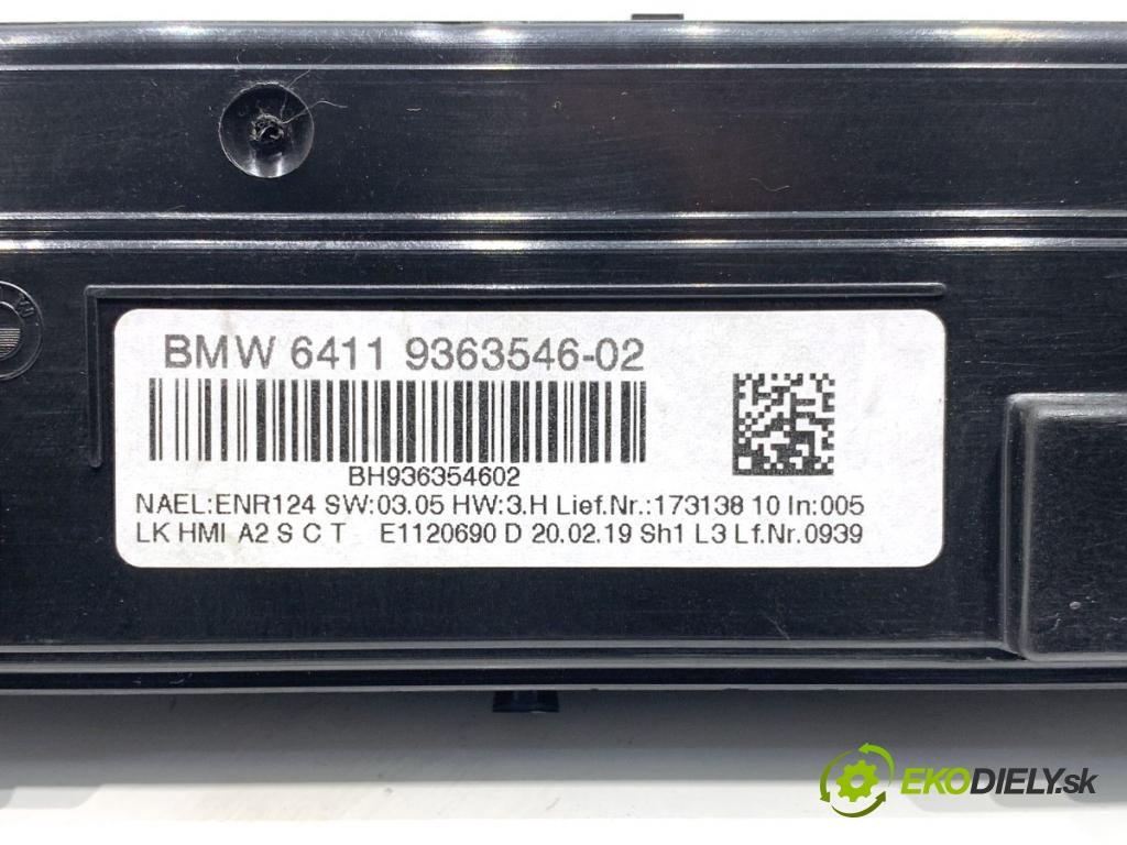 BMW F31 Kombi 2019 110 kW 318 d 1995 Panel ovládaní topení 9363546 (Páčky pod volantem)
