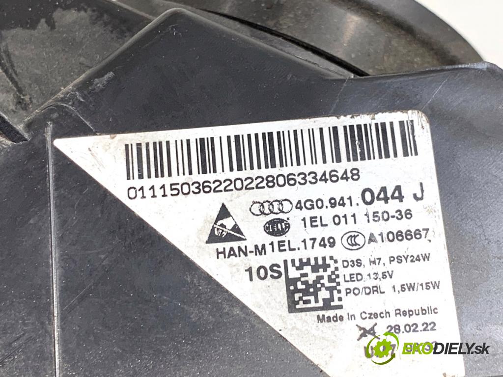 AUDI A6 C7 Kombi 2012 120 kW 2.0 TDI 1968 světlomet pravý přední část LED 4G0941044J