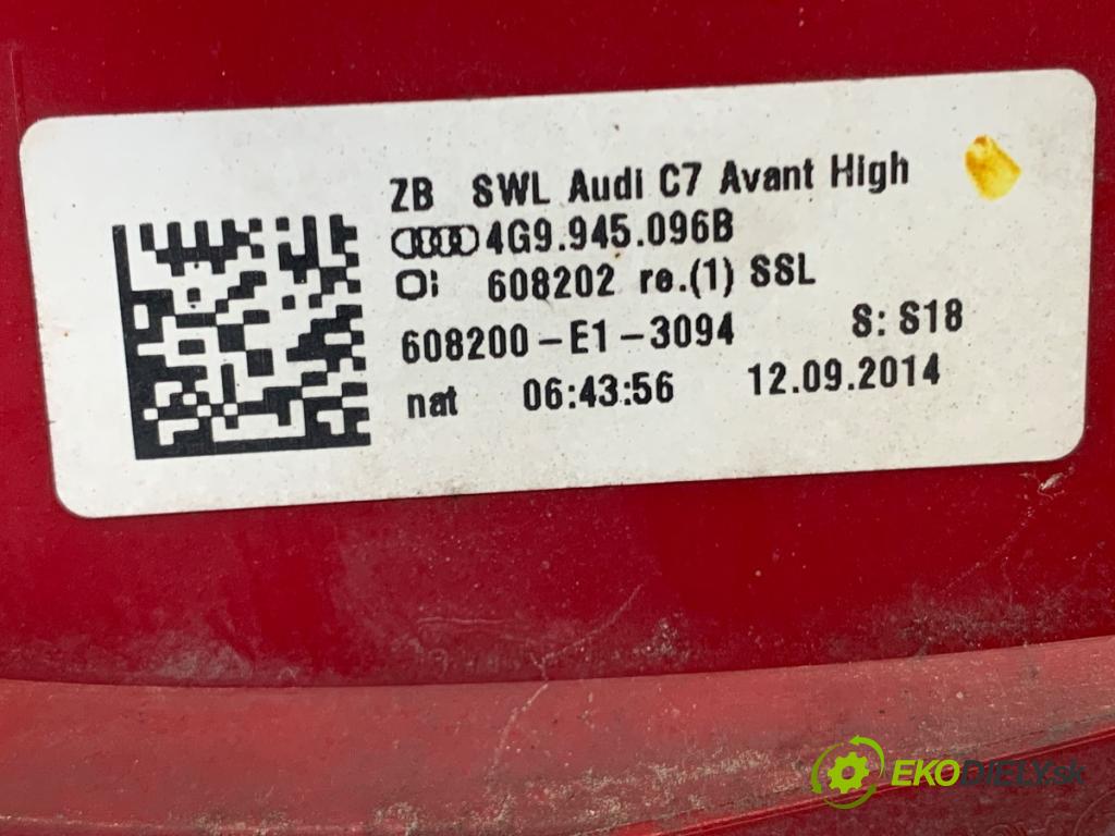 AUDI A6 C7 Kombi 2012 120 kW 2.0 TDI 1968 Svetlo pravy zad 4G9945096B