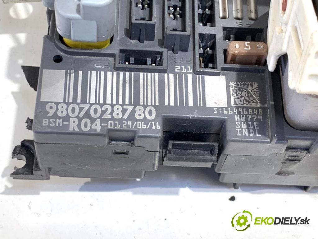 CITROEN BERLINGO II nadwozie wielkoprzestrzenne (MPV) 2016 73 kW 1.6 BlueHDi 100 1560 modul BSM 9807028780 (Řídící jednotka ostatní)