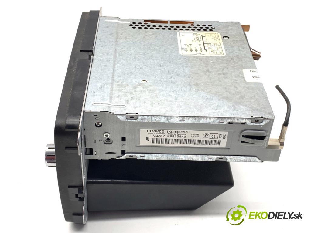 VW GOLF V Kombi 2008 77 kW 1.9 TDI 1896 RADIO 1K0035156 (Audio zařízení)