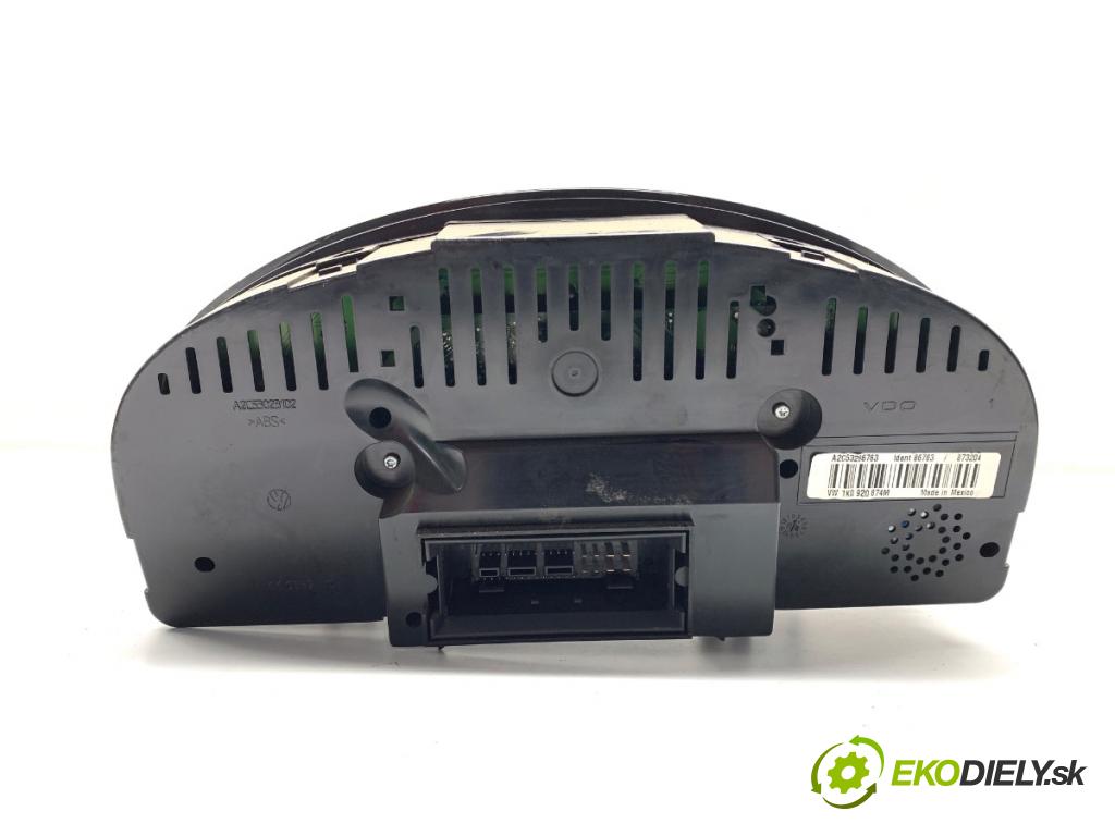 VW GOLF V Kombi 2008 77 kW 1.9 TDI 1896 Prístrojovka 1K0920874M (Prístrojová doska)