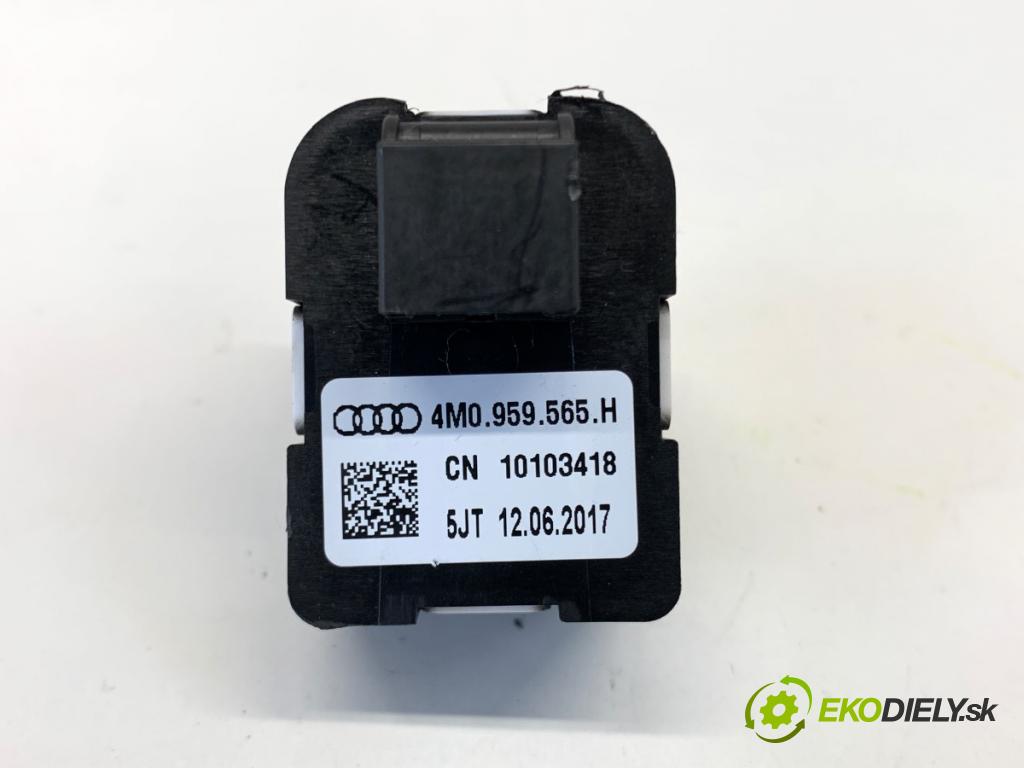 AUDI A4 B9 Kombi 2018 140 kW 2.0 TDI quattro 1968 Prepínač nastavenia spätných zrkadiel 4M0959565H (Prepínacie páčky pod volantom)