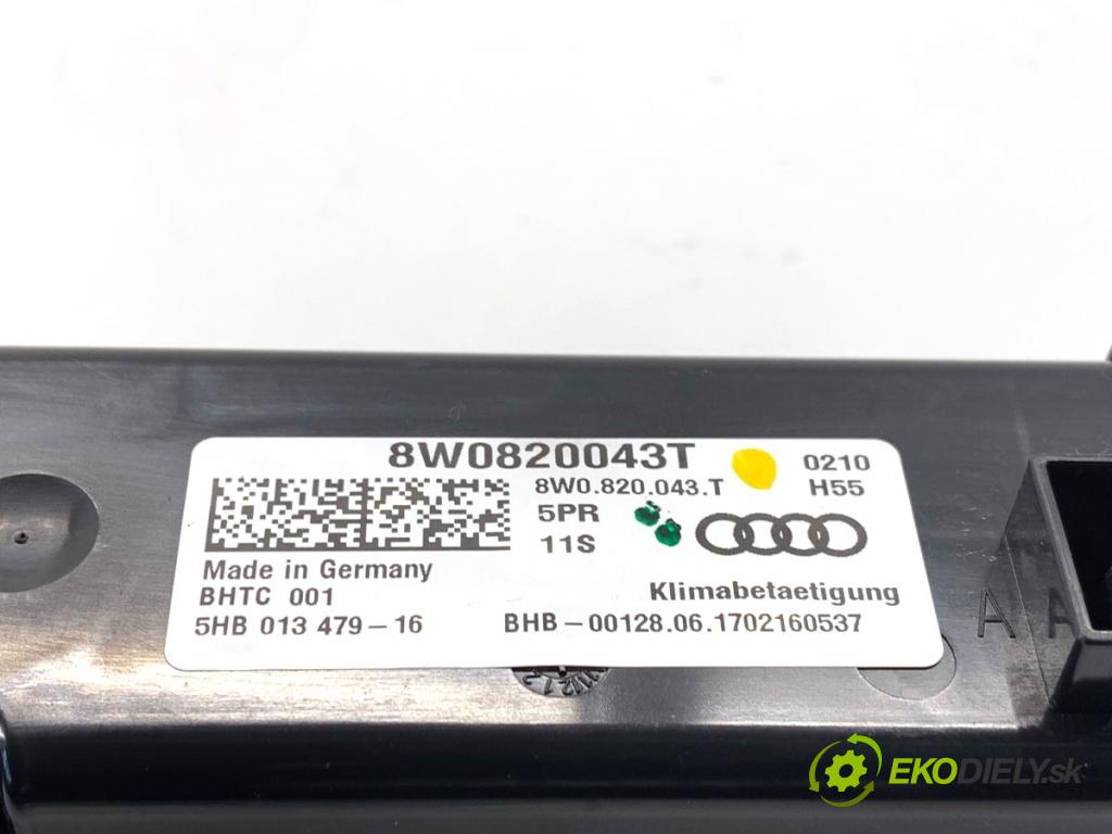 AUDI A4 B9 Kombi 2018 140 kW 2.0 TDI quattro 1968 Panel ovládania kúrenia 8W0820043T (Prepínacie páčky pod volantom)