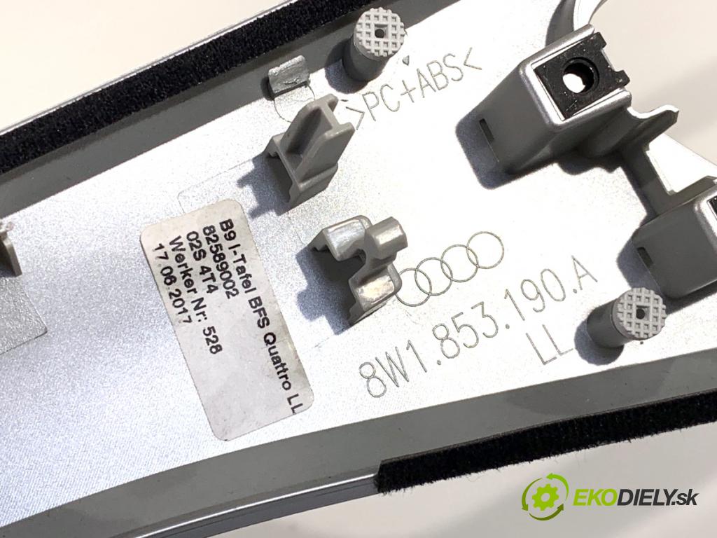 AUDI A4 B9 Kombi 2018 140 kW 2.0 TDI quattro 1968 lišty kryt 8W1853190A 8W1853189N (Lišta)