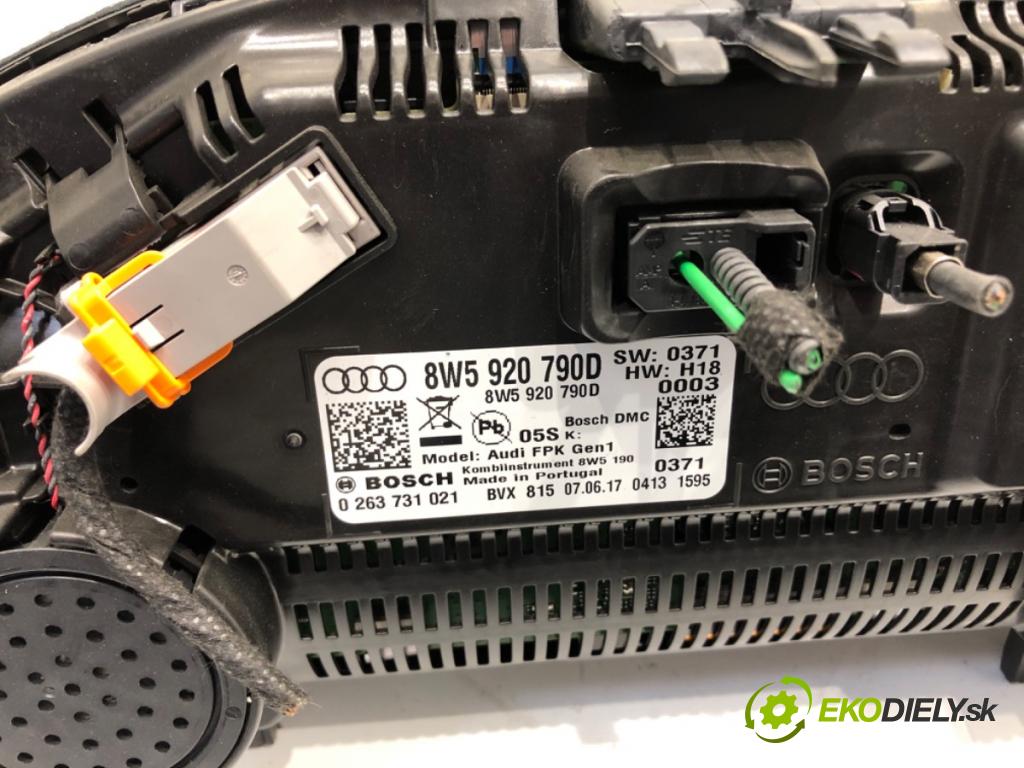 AUDI A4 B9 Kombi 2018 140 kW 2.0 TDI quattro 1968 Prístrojovka 8W5920790D (Prístrojová doska)
