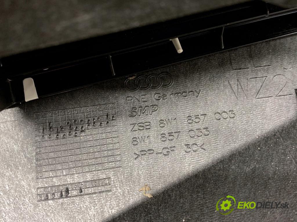 AUDI A4 B9 Kombi 2018 140 kW 2.0 TDI quattro 1968 palubní doska POLŠTÁŘ: spolujezdce 8W1857003 8W0880204D