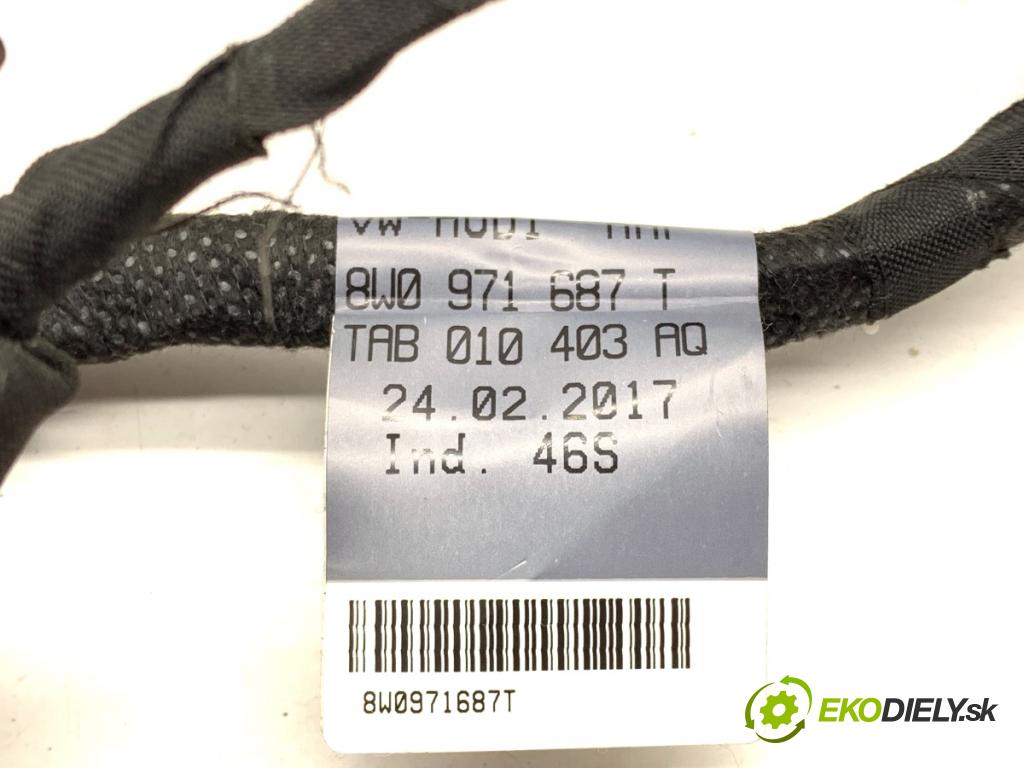 AUDI A4 B9 Kombi 2018 140 kW 2.0 TDI quattro 1968 káblovačka dveře zadní část pravý 8W0971687T