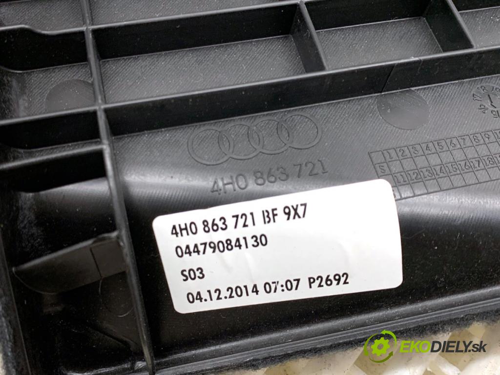 AUDI A8 D4 sedan 2015 368 kW 6.3 W12 quattro 6299 tapacír zadnej STENY: kufra 4H0863721BF