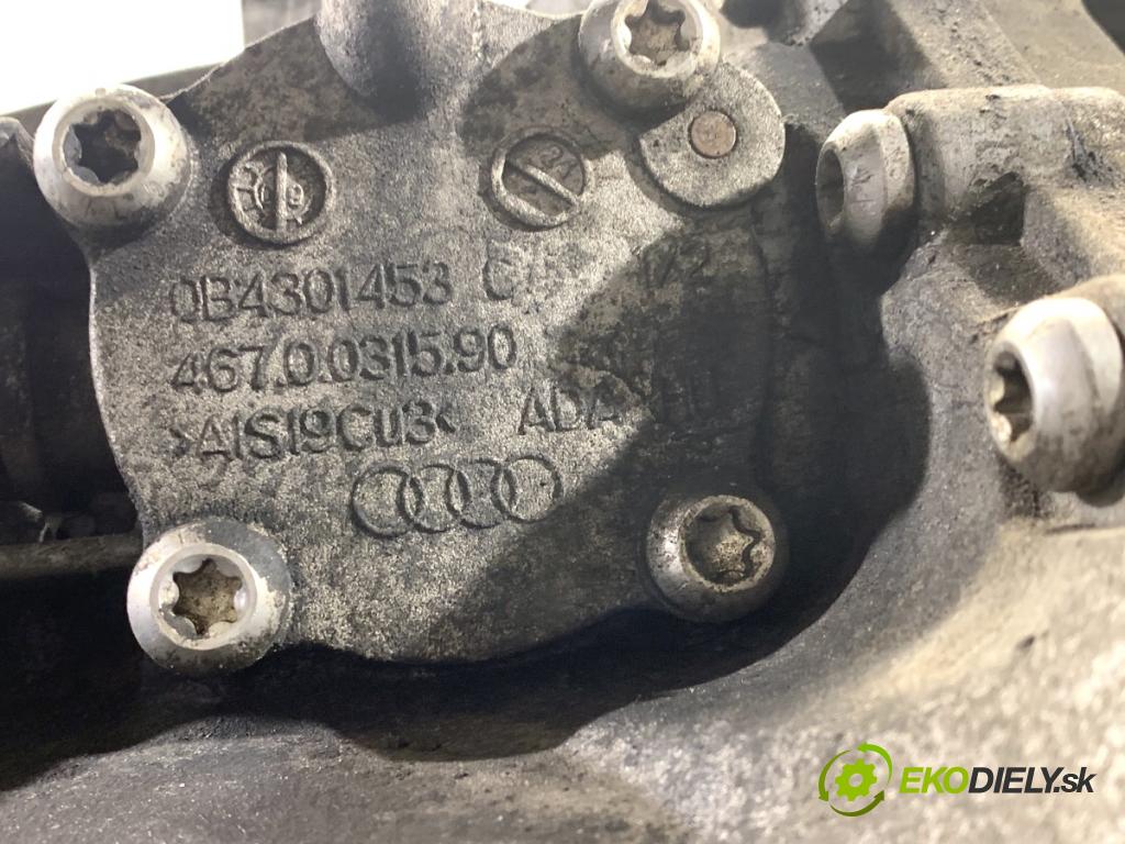 AUDI A4 B8 Kombi 2009 118 kW 1.8 TFSI 1798 Prevodovka LLV (Prevodovka)