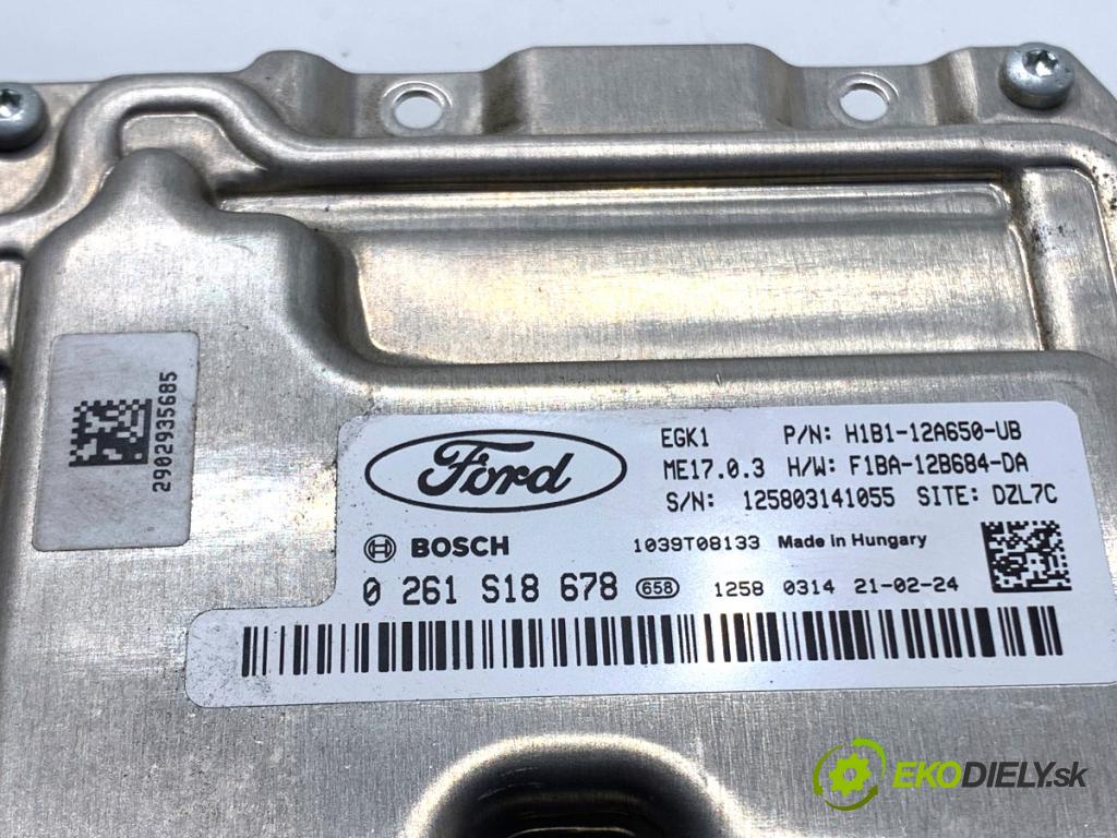 FORD FIESTA MK8 liftback 2021 55 kW 1.1 Ti-VCT 1084 riadiaca jednotka Motor 0261S18678 (Riadiaca jednotka)