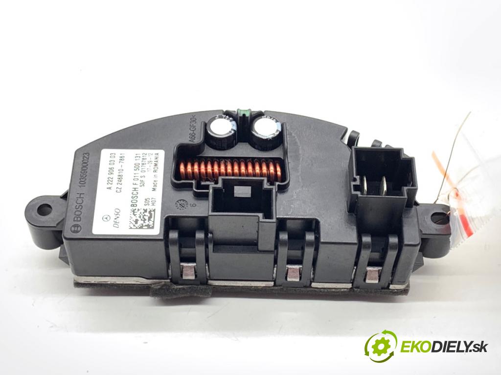 MERCEDES-BENZ KLASA GLA SUV 2017 100 kW GLA 200 CDI 4-matic (156.902) 2143 Odpor, rezistor kúrenia vzduchu A2229060303 (Odpor (rezistor) kúrenia)