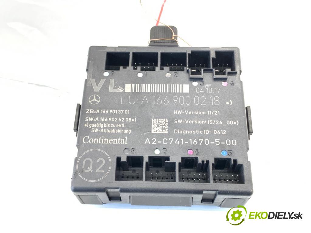 MERCEDES-BENZ KLASA GLA SUV 2017 100 kW GLA 200 CDI 4-matic (156.902) 2143 Modul Dvere predný ľavy A1669000218